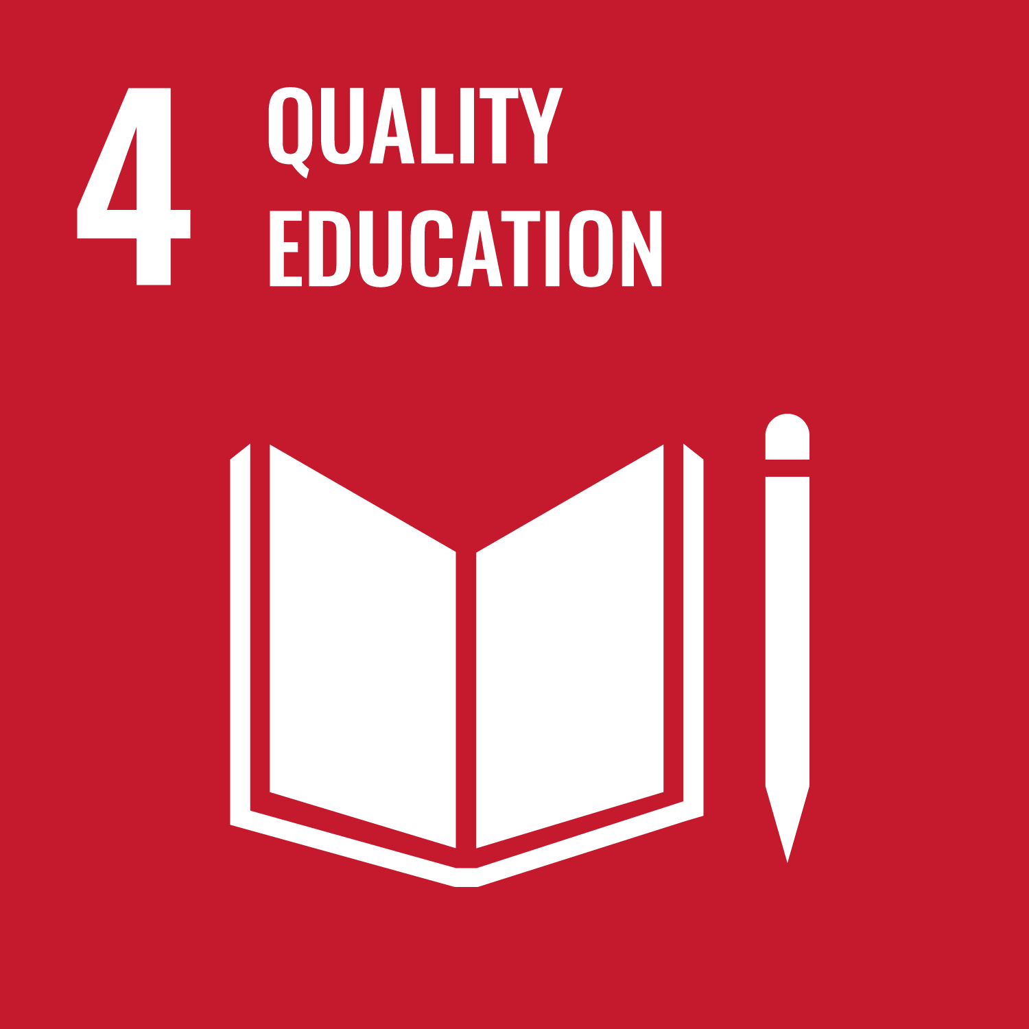Sustainable Development Goal 04 logo: Quality Education