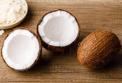 Fairtrade certified coconuts