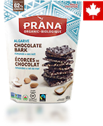 A bag of Prana fairtrade certified chocolate