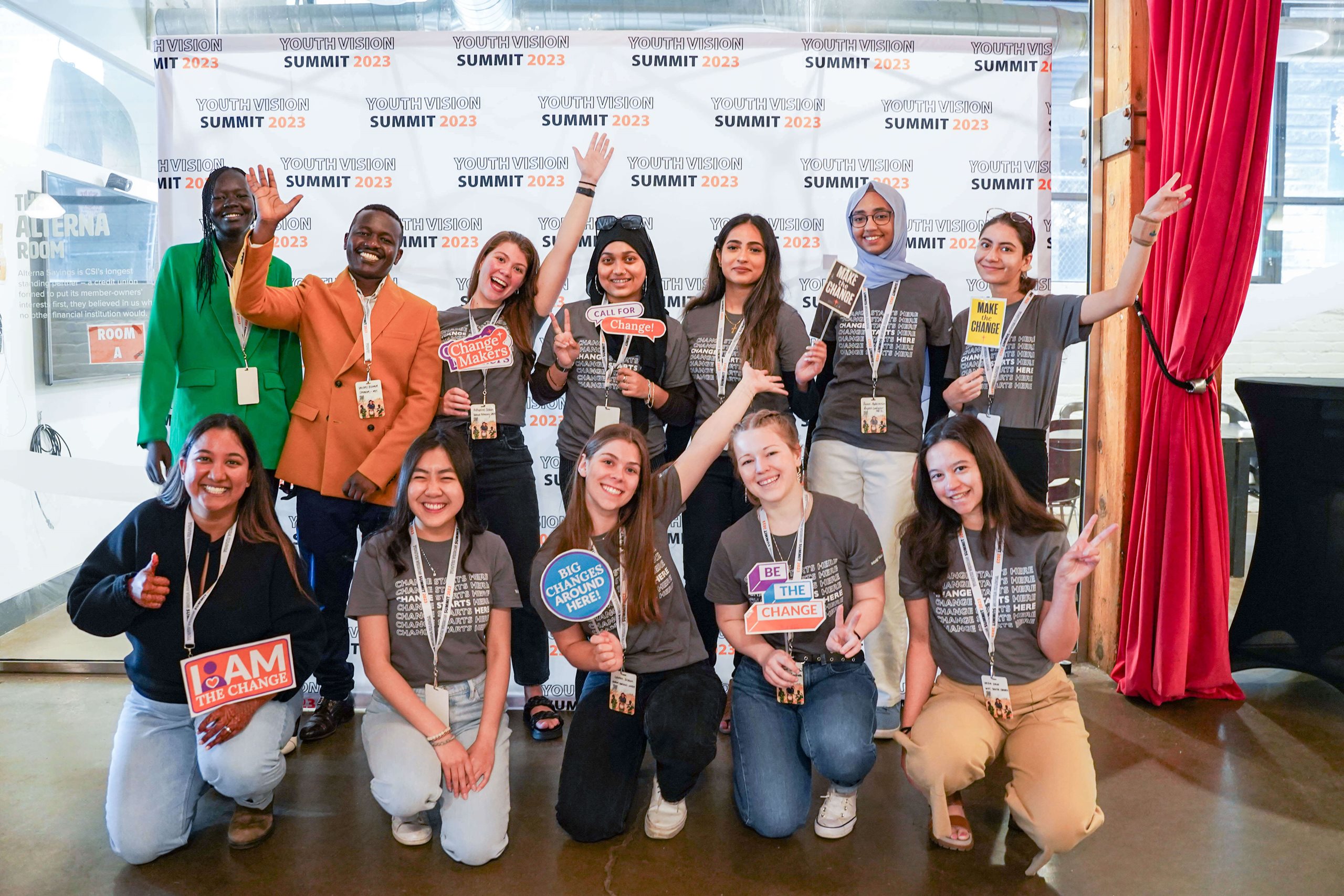 The World Vision Canada Youth Council at the inaugural Youth Vision Summit in Toronto, 2023.