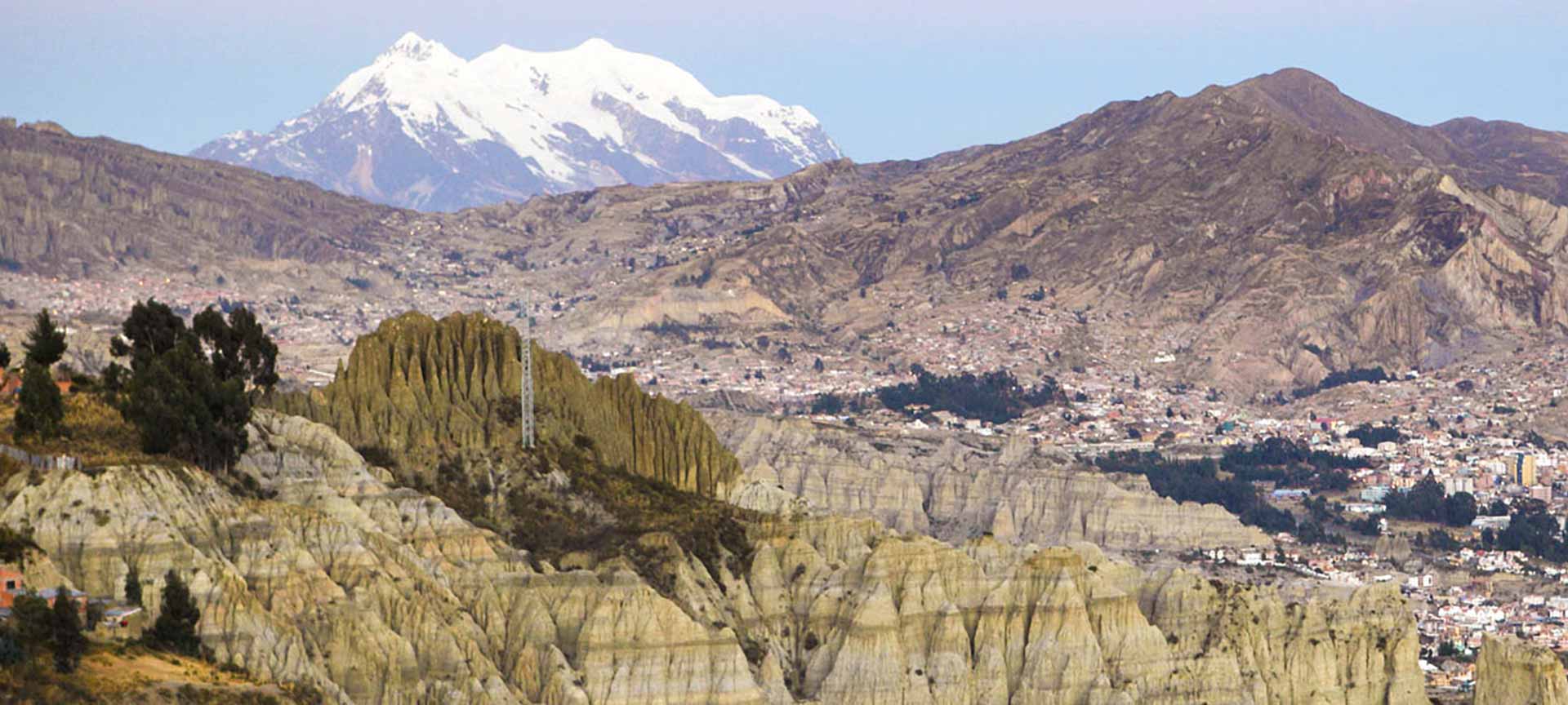 Mountains and landscape in Bolivia.