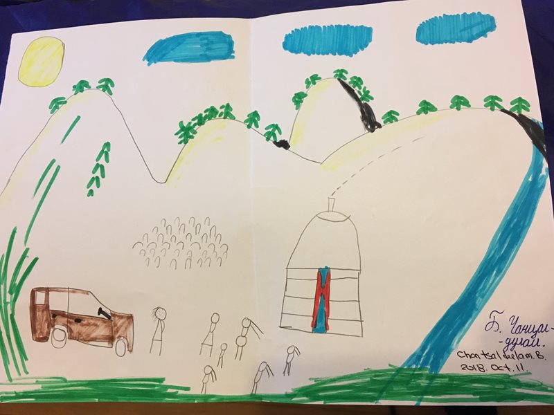 A drawing made by a World Vision Canada sponsored child.