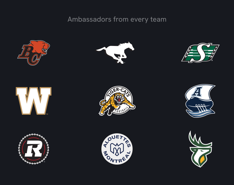 CFL logos from every team