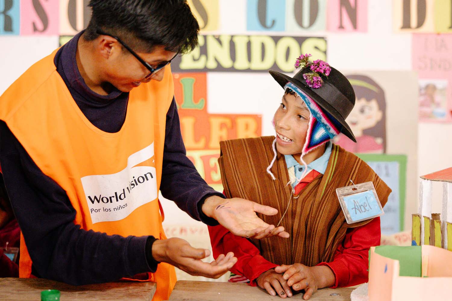 Youth Ready Participant Abel and the World Vision Pero Staff