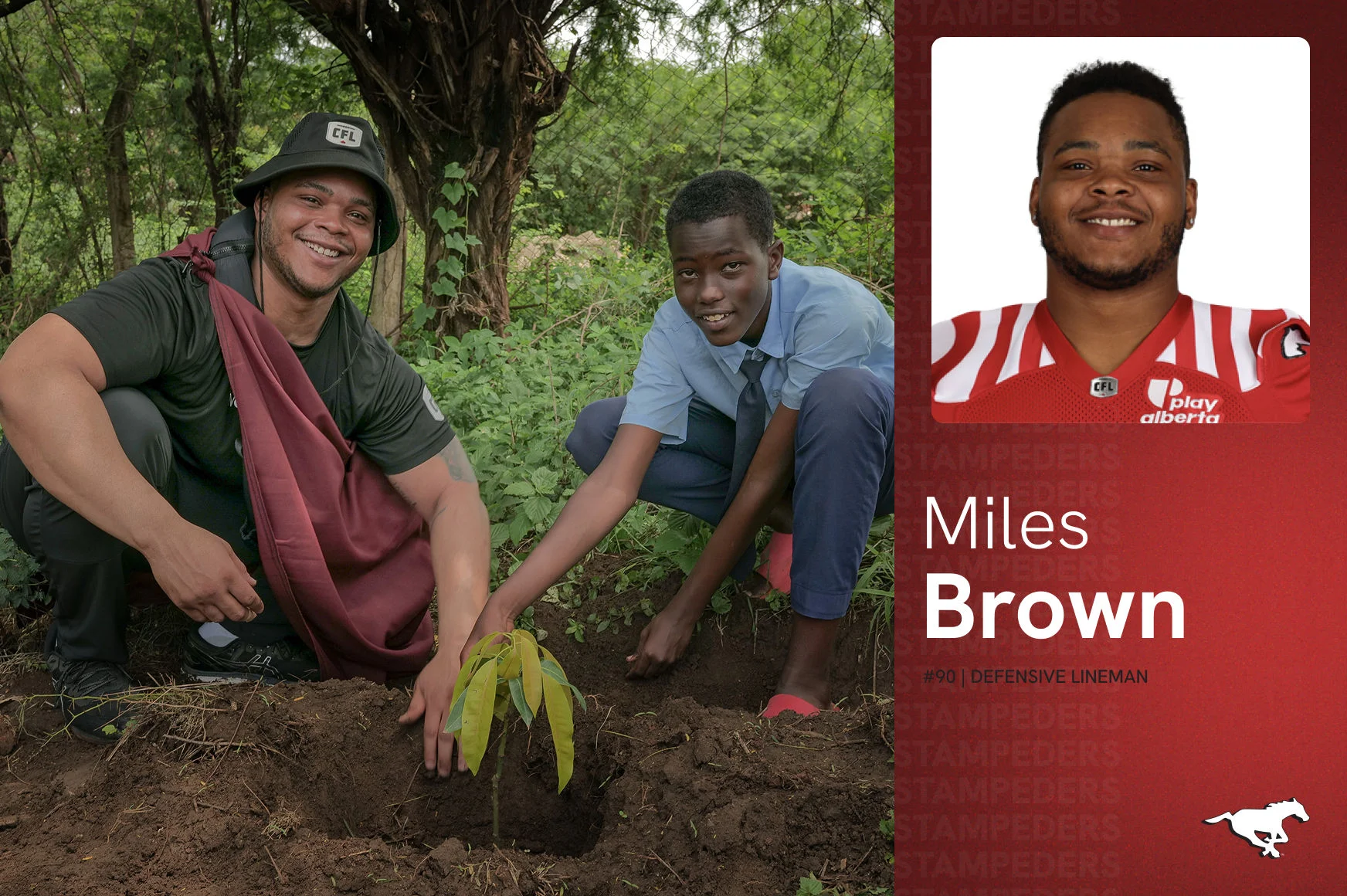 A World Vision staff is helping two children wash their hands.