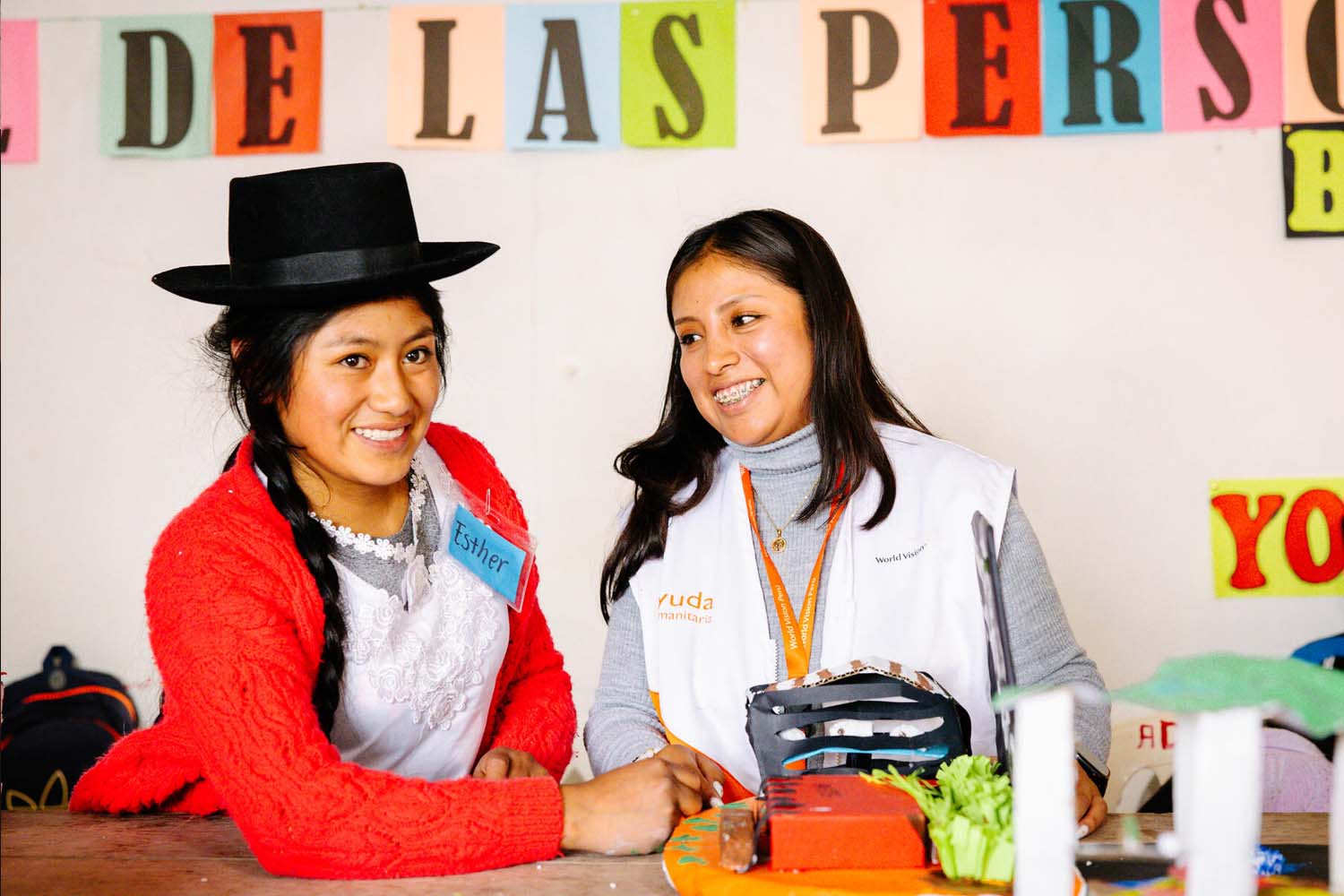 Youth Ready Participant Esther and Trainer in Peru 